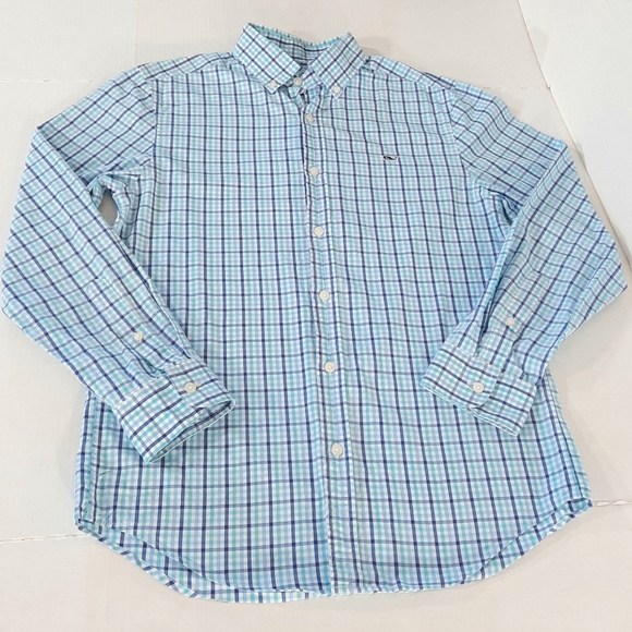 Vineyard Vines Long Sleeve Check Whale Shirt - Picture 2 of 6
